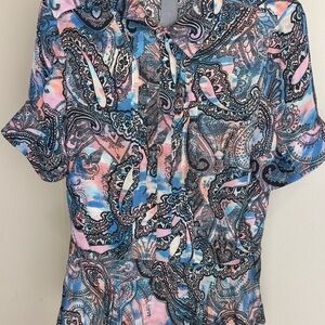 Rebecca Minkoff Multicolor Paisley Button Down Shirt